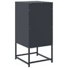 vidaXL Table de chevet anthracite 36x39x78 cm acier