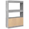 vidaXL Buffet haut sonoma gris 92x33x140 cm bois d'ing&eacute;nierie