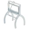 vidaXL Pi&egrave;ges &agrave; taupes 4 pcs Argent&eacute; Acier galvanis&eacute;