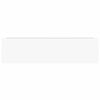 vidaXL &Eacute;tag&egrave;re murale flottante 2 pcs Blanc brillant 90x23,5x3,8cm MDF