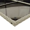 vidaXL Ensemble &agrave; manger de jardin et coussins 7 pcs gris clair rotin