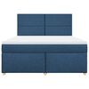 vidaXL Sommier &agrave; lattes de lit avec matelas Bleu 180x200 cm Tissu