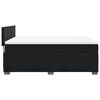 vidaXL Sommier &agrave; lattes de lit avec matelas Noir 140x200 cm Velours