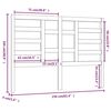vidaXL T&ecirc;te de lit 156x4x104 cm Bois massif de pin