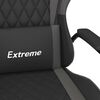 vidaXL Chaise de jeu Noir et gris Similicuir
