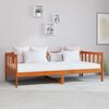 vidaXL Lit d'appoint avec matelas Brun cir&eacute; et blanc 90 x 200 cm