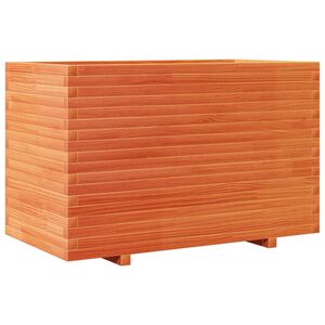 vidaXL Jardini&egrave;re cire marron 110x60x72 cm bois de pin massif