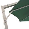 vidaXL Parasol suspendu avec poteau en aluminium 350 cm vert