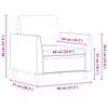 vidaXL Fauteuil Noir 60 cm Similicuir