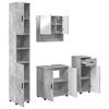 vidaXL Ensemble de mobilier de salle de bain 4 pcs Gris b&eacute;ton
