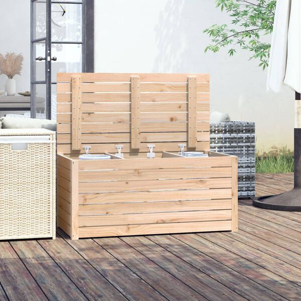 vidaXL Bo&icirc;te de jardin 101x50,5x46,5 cm bois massif de pin
