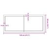 vidaXL Dessus de table 120x50x(2-4) cm bois de ch&ecirc;ne massif non trait&eacute;