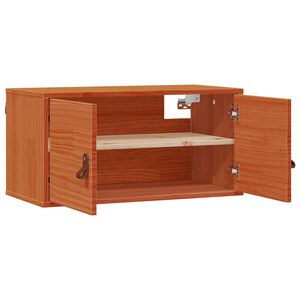 vidaXL Meuble mural Cire marron 80 x 30 x 30 cm Bois de pin massif
