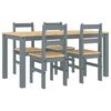 vidaXL Ensemble &agrave; manger PANAMA 5 pcs gris bois de pin massif