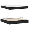 vidaXL Lit avec rangement et matelas Noir 180 x 200 cm Polyester