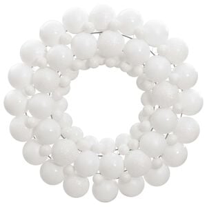 vidaXL Couronne de No&euml;l blanc 45 cm polystyr&egrave;ne