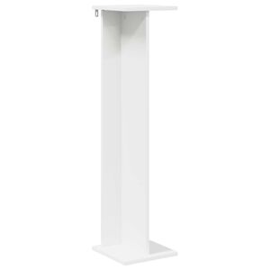 vidaXL Support de Plante Blanc 25 x 25,5 x 100,5 cm Bois d'ing&eacute;nierie