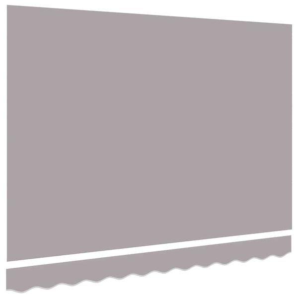 vidaXL Toile de rechange pour auvent Gris clair 330 x 245 cm Polyester