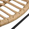 vidaXL Chaise de jardin R&eacute;sine tress&eacute;e Marron clair