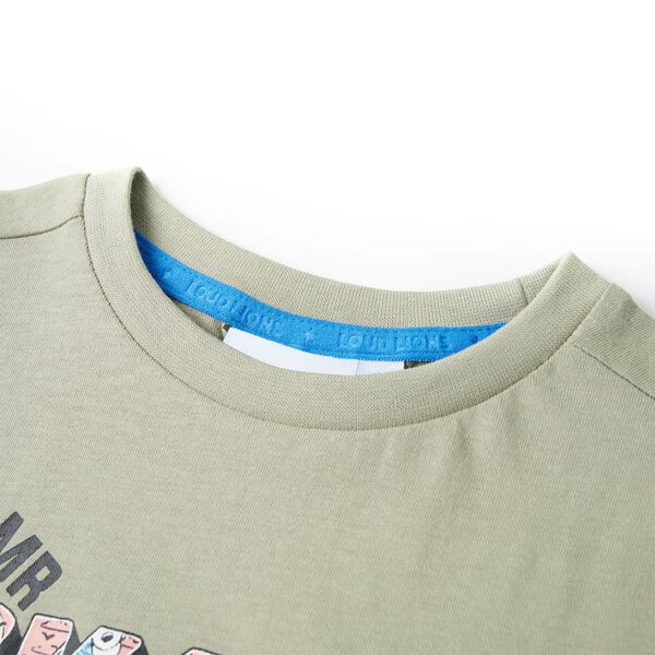 T-shirt pour enfants kaki clair 104