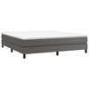 vidaXL Cadre de lit gris 180x200 cm similicuir