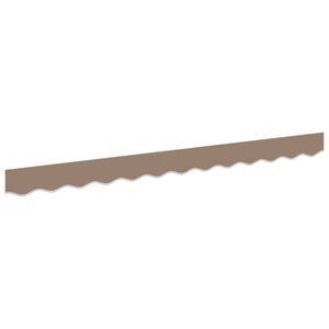 vidaXL Remplacement de lambrequin Taupe 329 x 20 cm Polyester