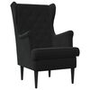 vidaXL Fauteuil Noir Velours