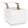 vidaXL Table basse Blanc 40x50x35 cm Bois massif de pin