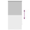 vidaXL Store enrouleur occultant gris 60 x 120 cm