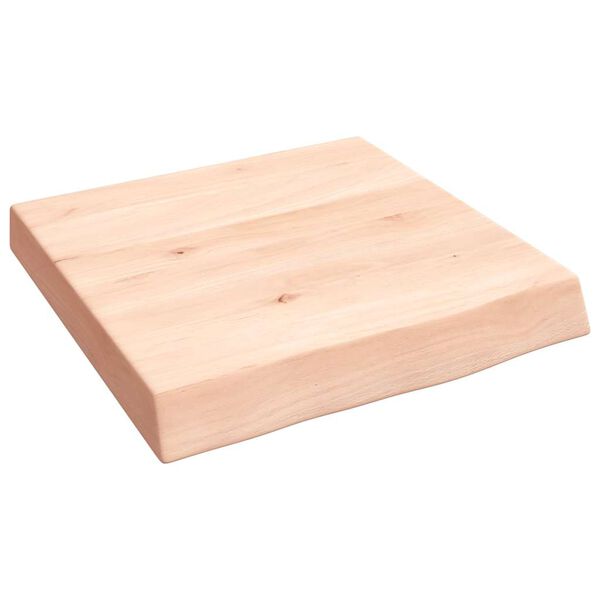 vidaXL &Eacute;tag&egrave;re murale 40x40x(2-6)cm bois de ch&ecirc;ne massif non trait&eacute;