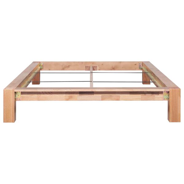 vidaXL Cadre de lit sans matelas bois de ch&ecirc;ne massif 140x200 cm