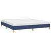 vidaXL Cadre de lit sans matelas bleu 180x200 cm tissu