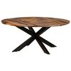 vidaXL Table de salle &agrave; manger Ronde 175x75 cm Bois d'acacia
