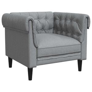 vidaXL Canap&eacute; Gris clair 78,5 x 74,5 x 74,5 cm Polyester