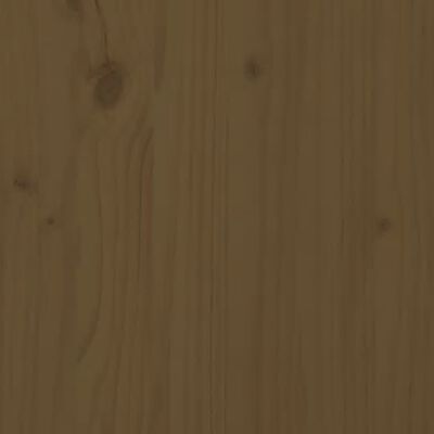 vidaXL Cadre de lit Marron miel Bois de pin massif 160x200 cm