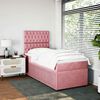 vidaXL Sommier &agrave; lattes de lit et matelas Rose 80x200 cm Velours