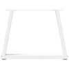 vidaXL Pieds de table basse en forme de V, 2 pi&egrave;ces, blanc, 70 x (42-43,3) cm, acier