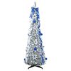vidaXL Sapin de No&euml;l artificiel avec 100 LED Blanc 150 cm PVC