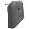 vidaXL Coussin de t&ecirc;te de lit Hvar gris 100 cm similicuir