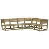 vidaXL Salon de jardin 6 pcs bois de pin impr&eacute;gn&eacute;