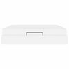 vidaXL Cadre de lit avec matelas avec matelas 2 pcs Blanc PVC