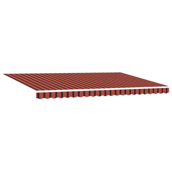 vidaXL Auvent Orange et marron 500 x 300 x 165 cm Polyester et m&eacute;tal
