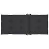 vidaXL Chaises de jardin lot de 6 et coussins anthracite Bois de teck