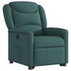 vidaXL Fauteuil inclinable vert fonc&eacute; tissu