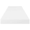 vidaXL &Eacute;tag&egrave;re murale flottante 4 pcs Blanc brillant 80x23,5x3,8cm MDF