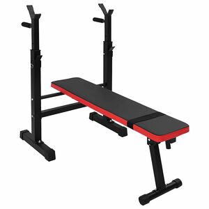 VidaXL Banc de musculation Noir 67 x 126,5 x 111 cm