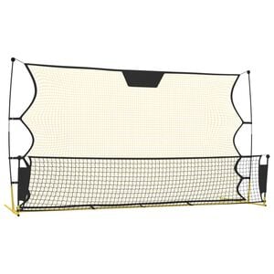 vidaXL Filet de rebond de football noir/jaune 183x85x120 cm polyester