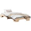 vidaXL Cadre de lit Naturel 100 x 200 cm Pin massif