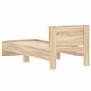 vidaXL Cadre de lit sans matelas avec t&ecirc;te de lit 90x190 cm