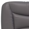 vidaXL Cadre de lit avec LED sans matelas Hvar gris 100x200 cm